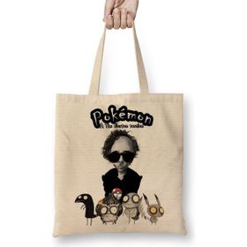 Baskı Dükkanı Pokemon Tim Burton Bez Çanta