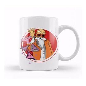 Baskı Dükkanı Polera Sin Mangas Dragon Ball Porselen Beyaz Kupa Bardak