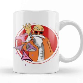 Baskı Dükkanı Polera Sin Mangas Dragon Ball Porselen Beyaz Kupa Bardak