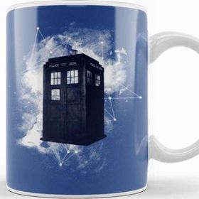 Baskı Dükkanı Police Box Porselen Beyaz Kupa Bardak