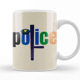 Baskı Dükkanı Police Gift Idea Funny Saying Quote Porselen Beyaz Kupa Bardak