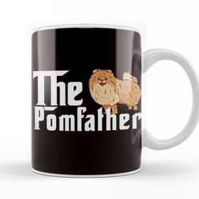 Baskı Dükkanı Pomfather Pomeranian Pom Pommy German Spitz Poland Toy Dog Porselen 330 ml Beyaz Kupa Bardak