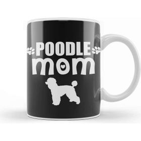 Baskı Dükkanı Poodle Mom 010 Porselen 330 ml Beyaz Kupa Bardak