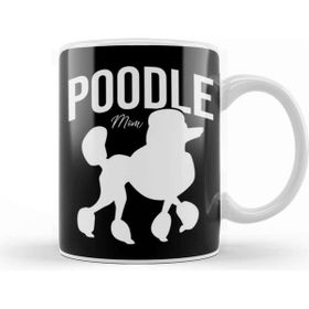 Baskı Dükkanı Poodle Mom 016 Porselen 330 ml Beyaz Kupa Bardak