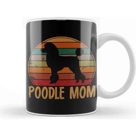 Baskı Dükkanı Poodle Mom 04 Porselen 330 ml Beyaz Kupa Bardak