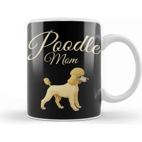 Baskı Dükkanı Poodle Mom 05 Porselen 330 ml Beyaz Kupa Bardak