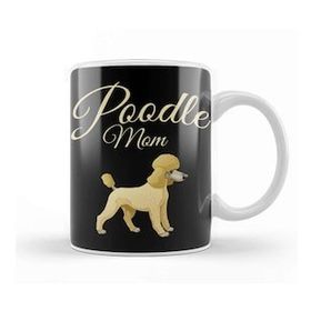 Baskı Dükkanı Poodle Mom 05 Porselen 330 ml Beyaz Kupa Bardak