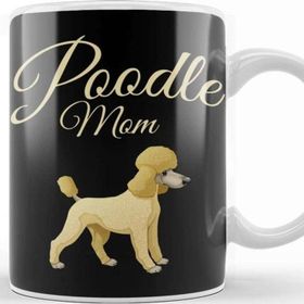 Baskı Dükkanı Poodle Mom 05 Porselen 330 ml Beyaz Kupa Bardak