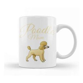Baskı Dükkanı Poodle Mom 06 Porselen 330 ml Beyaz Kupa Bardak