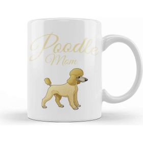 Baskı Dükkanı Poodle Mom 06 Porselen 330 ml Beyaz Kupa Bardak