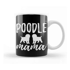 Baskı Dükkanı Poodle Mom 09 Porselen 330 ml Beyaz Kupa Bardak