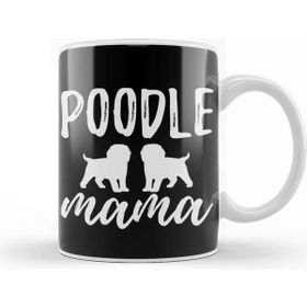 Baskı Dükkanı Poodle Mom 09 Porselen 330 ml Beyaz Kupa Bardak
