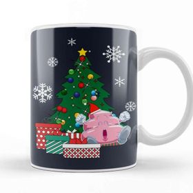 Baskı Dükkanı Poop Around The Christmas Tree Dr Slump Porselen 330 ml Beyaz Kupa Bardak