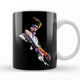 Baskı Dükkanı Pop Art Style Jimi Hendrix In Colorful Pop Kupa