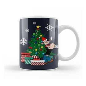 Baskı Dükkanı Popeye Around The Christmas Tree Kupa