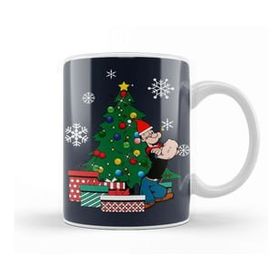Baskı Dükkanı Popeye Around The Christmas Tree Kupa