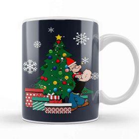 Baskı Dükkanı Popeye Around The Christmas Tree Kupa