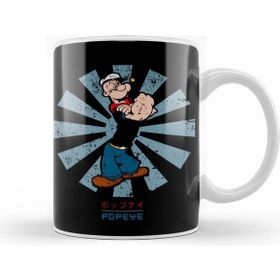 Baskı Dükkanı Popeye Retro Japanese Kupa
