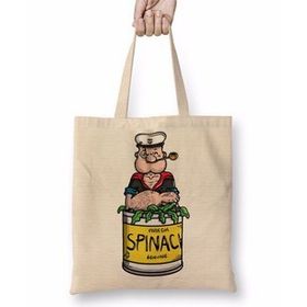 Baskı Dükkanı Popeye Spinach Temel Reis Bez Çanta