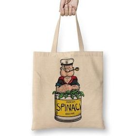 Baskı Dükkanı Popeye Spinach Temel Reis Bez Çanta