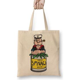 Baskı Dükkanı Popeye Spinach Temel Reis Bez Çanta