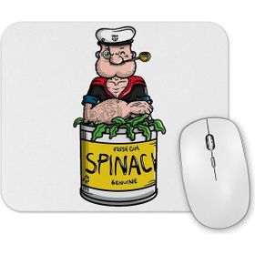 Baskı Dükkanı Popeye Spinach Temel Reis Mouse Pad