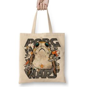 Baskı Dükkanı Porg Wars Bez Çanta