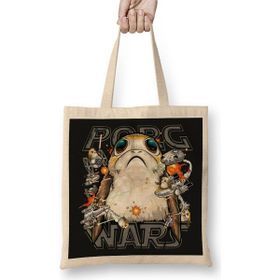 Baskı Dükkanı Porg Wars Bez Çanta