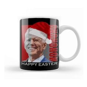 Baskı Dükkanı Porselen Beyaz Biden Christmas Hohoho Kupa Bardak