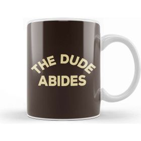 Baskı Dükkanı Porselen Beyaz Big Lebowski The Dude Abides Kupa Bardak