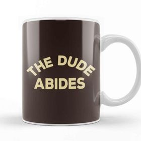 Baskı Dükkanı Porselen Beyaz Big Lebowski The Dude Abides Kupa Bardak