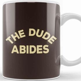 Baskı Dükkanı Porselen Beyaz Big Lebowski The Dude Abides Kupa Bardak