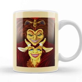 Baskı Dükkanı Porselen Beyaz Big Mouth Connie And Tyler Kupa Bardak