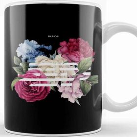 Baskı Dükkanı Porselen Beyaz Bigbang Flower Road Kupa Bardak