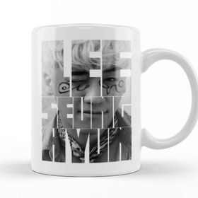 Baskı Dükkanı Porselen Beyaz Bigbang Seungri Typography Kupa Bardak