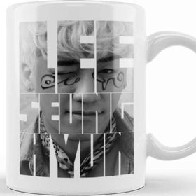 Baskı Dükkanı Porselen Beyaz Bigbang Seungri Typography Kupa Bardak