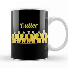 Baskı Dükkanı Porselen Beyaz Bts Butter 01 Kupa Bardak