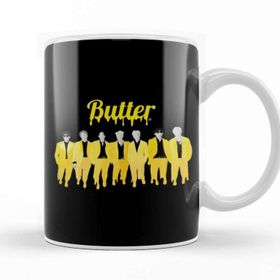 Baskı Dükkanı Porselen Beyaz Bts Butter 02 Kupa Bardak