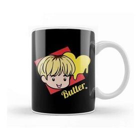 Baskı Dükkanı Porselen Beyaz Bts Butter Chibi J Hope Butter Kupa Bardak