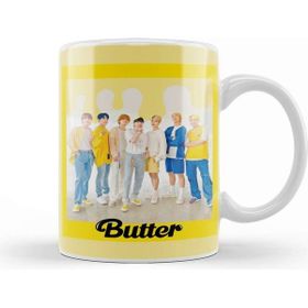 Baskı Dükkanı Porselen Beyaz Bts Butter Polaroid 01 Kupa Bardak