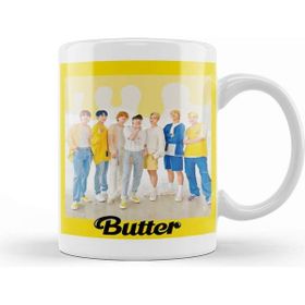 Baskı Dükkanı Porselen Beyaz Bts Butter Polaroid Kupa Bardak