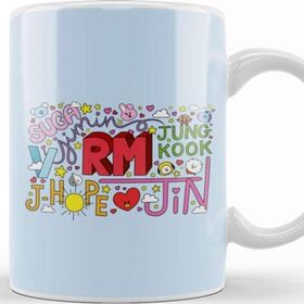 Baskı Dükkanı Porselen Beyaz Bts Cute Names Kupa Bardak