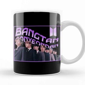 Baskı Dükkanı Porselen Beyaz Bts Design Original Kupa Bardak
