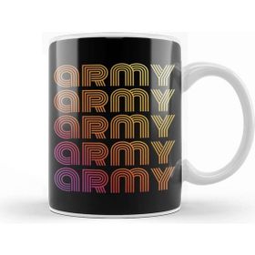 Baskı Dükkanı Porselen Beyaz Bts Dynamite Bts Army Ripetitive Words Rainbow Kpop Kupa Bardak