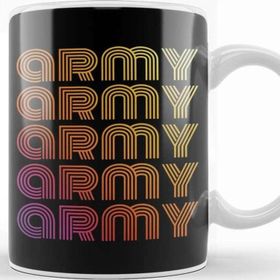 Baskı Dükkanı Porselen Beyaz Bts Dynamite Bts Army Ripetitive Words Rainbow Kpop Kupa Bardak
