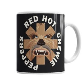 Baskı Dükkanı Porselen Siyah Red Hot Chewie Peppers Kupa Bardak