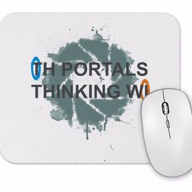 Baskı Dükkanı Portals Thinking With Portals Mouse Pad