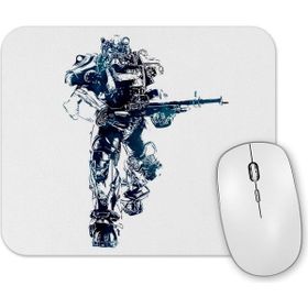 Baskı Dükkanı Power Armor Long Sleeve Mouse Pad