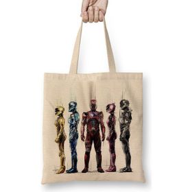 Baskı Dükkanı Power Rangers Bez Çanta