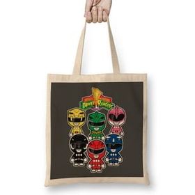 Baskı Dükkanı Power Rangers Bez Çanta